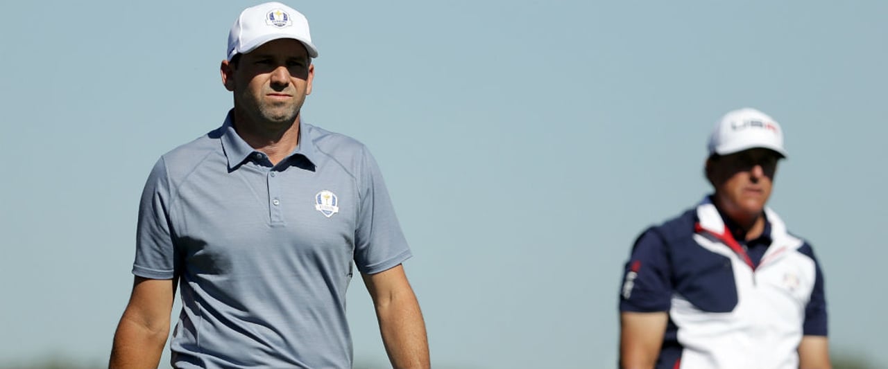 Sergio Garcia und Phil Mickelson spielten beim 41. Ryder Cup eine Runde für die Geschichtsbücher. (Foto: Getty)