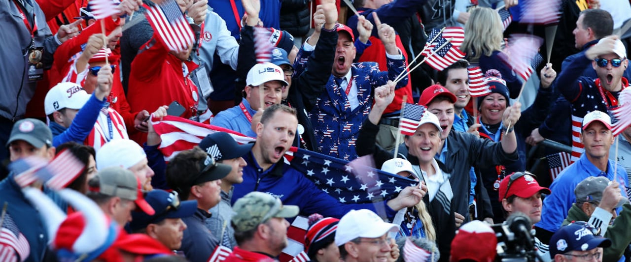 Das Verhalten der Fans in Hazeltine ist nicht mehr tolerierbar und die PGA of Amercia spricht ein Machtwort. (Foto Getty) Das Verhalten der Fans in Hazeltine ist nicht mehr tolerierbar und die PGA of Amercia spricht ein Machtwort. (Foto Getty)