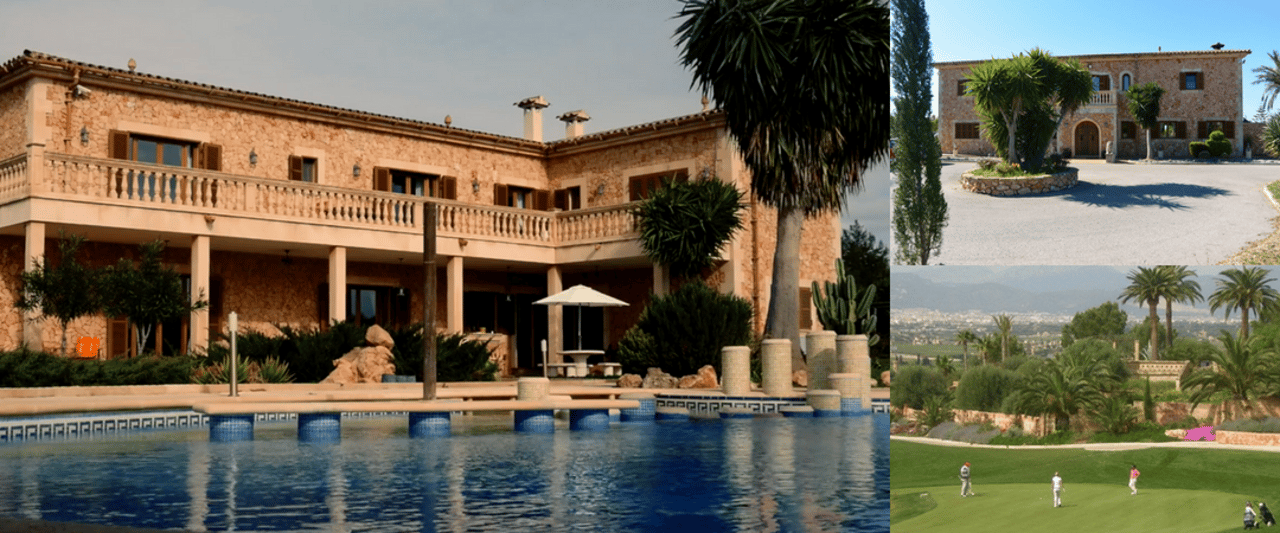 Die Finca Cataleya und der Golfclub Son Gual. (Foto: Finca Cataleya/Elmar Schreiber)