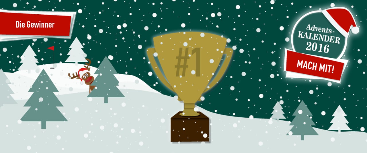 Der Golf Post Adventskalender 2016: Wer bislang gewonnen hat. (Foto: Golf Post) Der Golf Post Adventskalender 2016: Wer bislang gewonnen hat. (Foto: Golf Post)