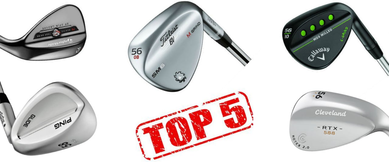 Die besten fünf Wedges der vergangenen Saison im Vergleich. (Foto: Cleveland/TaylorMade/Titleist/Callaway/Ping) Die besten fünf Wedges der vergangenen Saison im Vergleich. (Foto: Cleveland/TaylorMade/Titleist/Callaway/Ping)