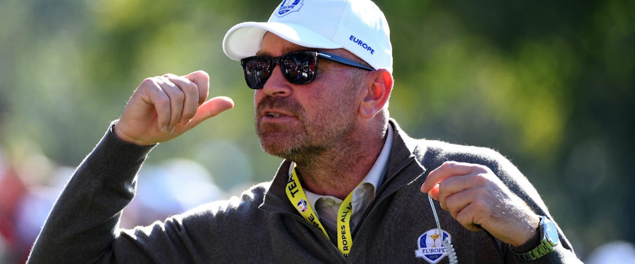 Thomas Björn führt Team Europe beim Ryder Cup 2018 in Paris an. (Foto: Getty) Thomas Björn führt Team Europe beim Ryder Cup 2018 in Paris an. (Foto: Getty)