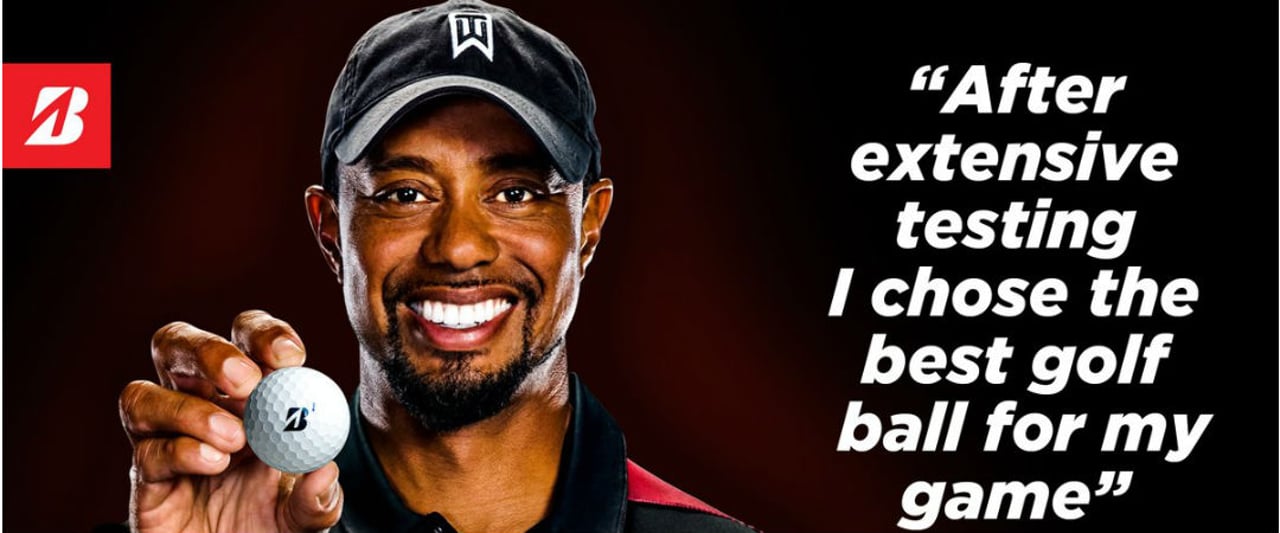 Wird die Kugel ihm gute Dienste leisten? Tiger Woods entscheidet sich für Bridgestone als neuen Ausrüster. (Foto: Bridgestone Golf / Tiger Woods) Wird die Kugel ihm gute Dienste leisten? Tiger Woods entscheidet sich für Bridgestone als neuen Ausrüster. (Foto: Bridgestone Golf / Tiger Woods)