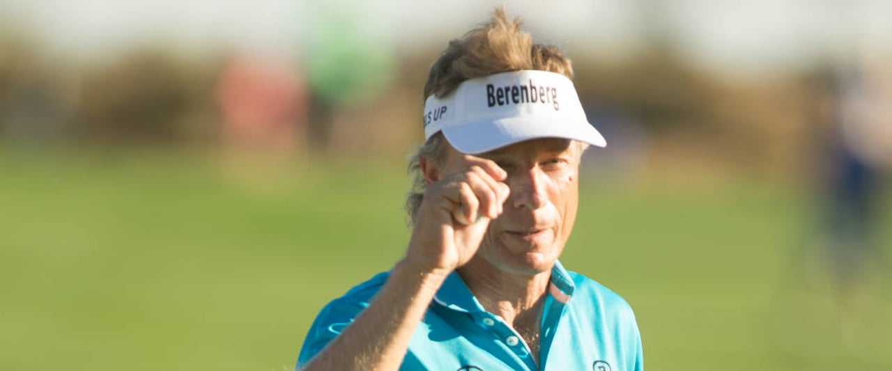 US-Präsident Donald Trump hat mit einer seltsamen Geschichte über Bernhard Langer für Aufsehen gesorgt. (Foto: Getty)( US-Präsident Donald Trump hat mit einer seltsamen Geschichte über Bernhard Langer für Aufsehen gesorgt. (Foto: Getty)(