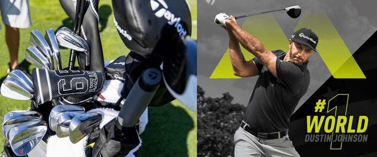 Für Dustin Johnson geht es mit TaylorMade an die Weltspitze. Sein komplettes Equipment gibt's hier im Blick ins Bag. (Foto: twitter.com/TaylorMadeGolf) Für Dustin Johnson geht es mit TaylorMade an die Weltspitze. Sein komplettes Equipment gibt's hier im Blick ins Bag. (Foto: twitter.com/TaylorMadeGolf)