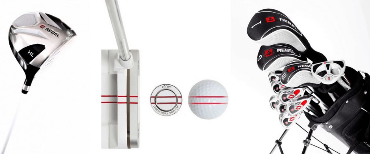 Die Rebel Einsteigersets und die InUgo Putter sind die Kassenschlager bei Jordan Golf. (Foto: Jordan Golf) Die Rebel Einsteigersets und die InUgo Putter sind die Kassenschlager bei Jordan Golf. (Foto: Jordan Golf)