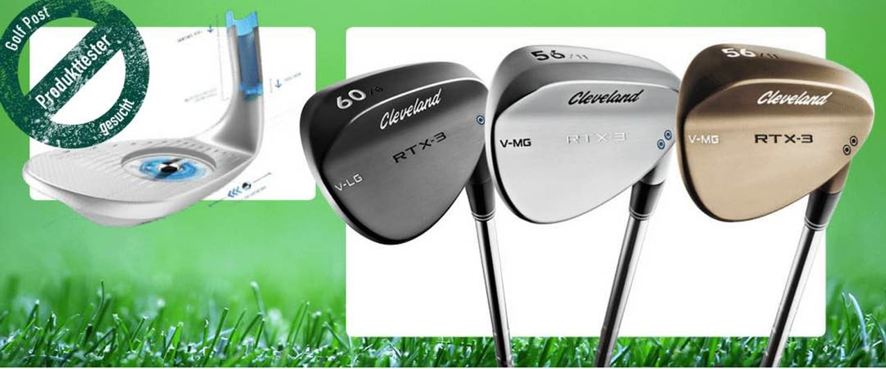 Golf Post und Cleveland suchen sechs Tester, die zwei der RTX 3 Wedges vier Wochen lang auf Herz und Nieren testen. (Foto: Cleveland) Golf Post und Cleveland suchen sechs Tester, die zwei der RTX 3 Wedges vier Wochen lang auf Herz und Nieren testen. (Foto: Cleveland)