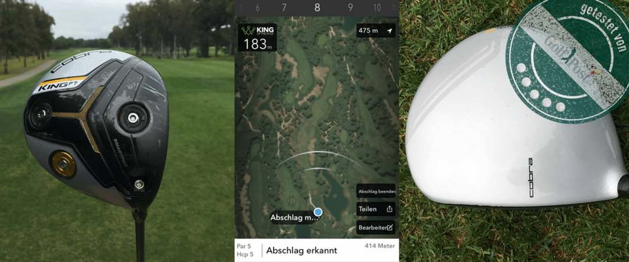 Der Cobra King F7 Driver und besonders die integrierte Connect Technologie von Arccos konnte im Golf Post Test überzeugen. (Foto: Golf Post) Der Cobra King F7 Driver und besonders die integrierte Connect Technologie von Arccos konnte im Golf Post Test überzeugen. (Foto: Golf Post)