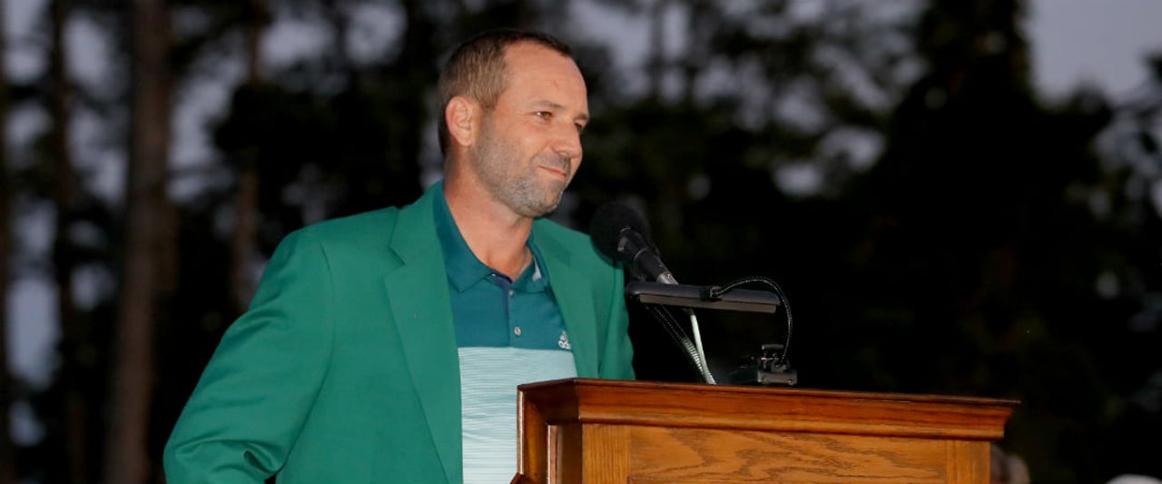 Sergio Garcia äußert sich nach seinem Sieg beim 81. Masters Tournament. (Foto: Getty) Sergio Garcia äußert sich nach seinem Sieg beim 81. Masters Tournament. (Foto: Getty)