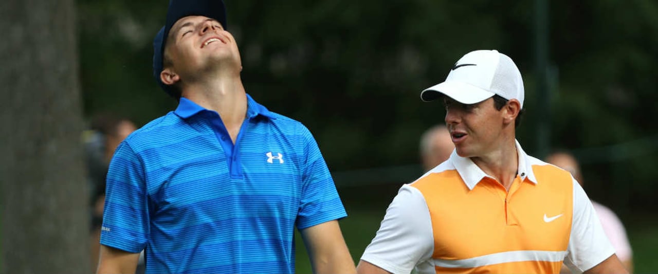 Jordan Spieth erlebt zum Auftakt des US Masters Tournament ein Deja-vu, Rory McIlroy wird zum neuen Favoriten. Jordan Spieth erlebt zum Auftakt des US Masters Tournament ein Deja-vu, Rory McIlroy wird zum neuen Favoriten.