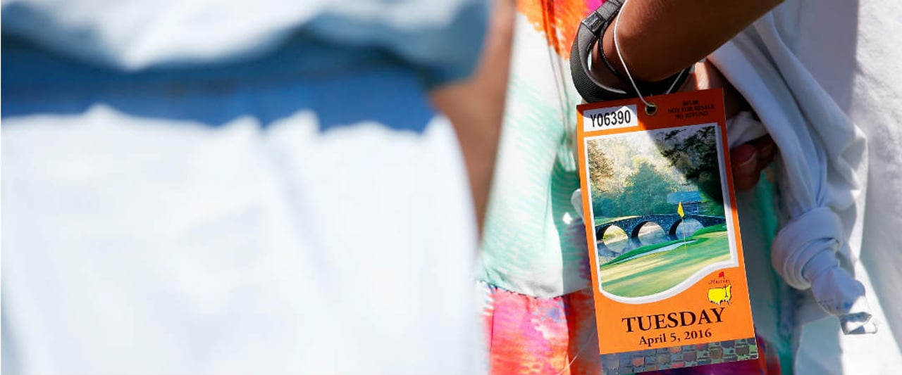 Heiß begehrt: Eine Eintrittskarte zum Masters Tournament. (Foto: Getty) Heiß begehrt: Eine Eintrittskarte zum Masters Tournament. (Foto: Getty)