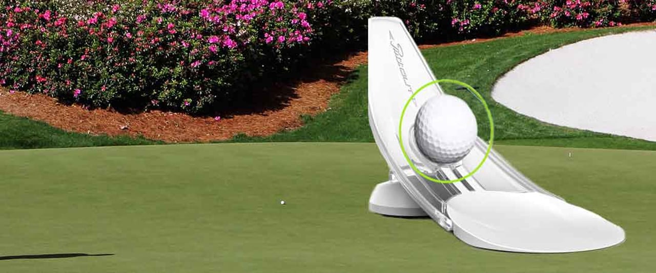 Die Puttout Trainingshilfe ist handlich und stört in keinem Golfbag. (Foto: Getty / Puttout) Die Puttout Trainingshilfe ist handlich und stört in keinem Golfbag. (Foto: Getty / Puttout)