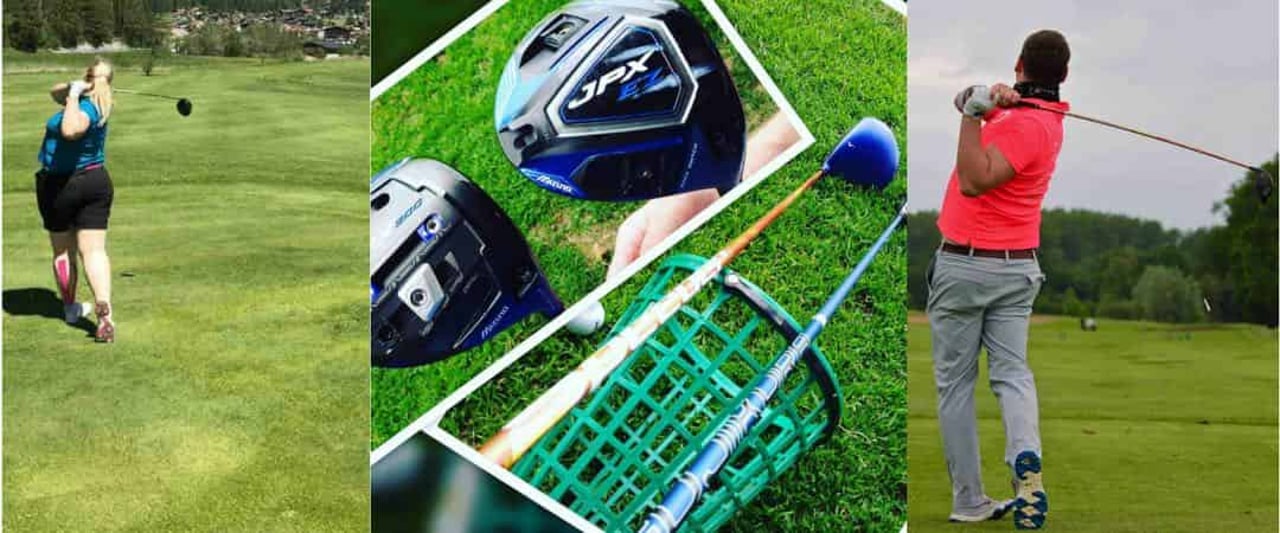 Die vier Golf Post Tester verlangten dem Mizuno JPX900 Driver alles ab. (Foto: Maike Mauermann/Tobi Grotefeld)