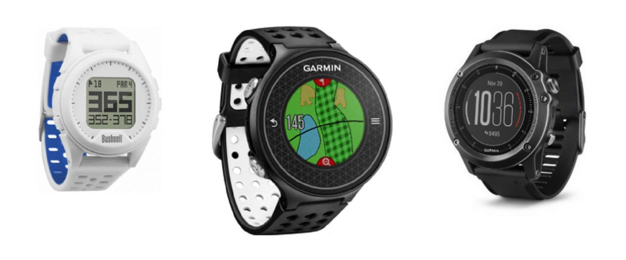 Ab sofort brauchen Sie werden Birdiebooks so gut wie überflüssig. Legen Sie ganz bequem Ihre Golfuhr an und entnehmen Sie die wichtigsten Informationen von ihrem Handgelenk aus. (Foto: Bushnell/Garmin) Ab sofort brauchen Sie werden Birdiebooks so gut wie überflüssig. Legen Sie ganz bequem Ihre Golfuhr an und entnehmen Sie die wichtigsten Informationen von ihrem Handgelenk aus. (Foto: Bushnell/Garmin)