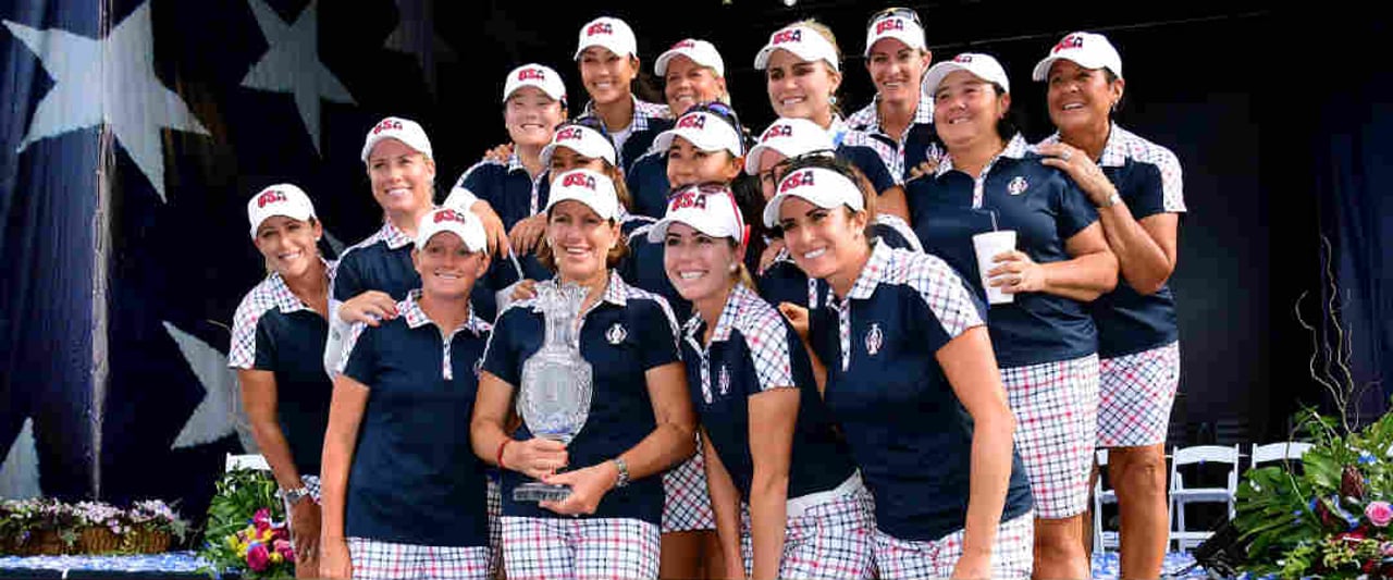 Als Team gesiegt: Die USA beim Solheim Cup 2017. (Foto: Getty Als Team gesiegt: Die USA beim Solheim Cup 2017. (Foto: Getty