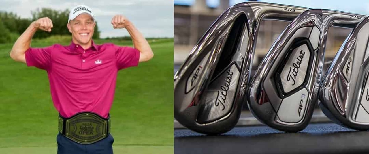 Max Rottluff hat die neuen Titleist 718 AP2 Eisen bereits im Bag und hat Golf Post geschildert, wie sie sich spielen. (Foto: Max Rottluff/Titleist) Max Rottluff hat die neuen Titleist 718 AP2 Eisen bereits im Bag und hat Golf Post geschildert, wie sie sich spielen. (Foto: Max Rottluff/Titleist)