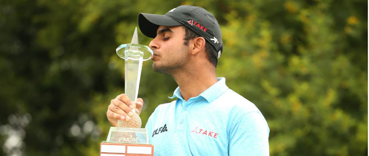 Shubhankar Sharma ist der glückliche Sieger der Joburg Open 2017. (Foto: Getty) Shubhankar Sharma ist der glückliche Sieger der Joburg Open 2017. (Foto: Getty)