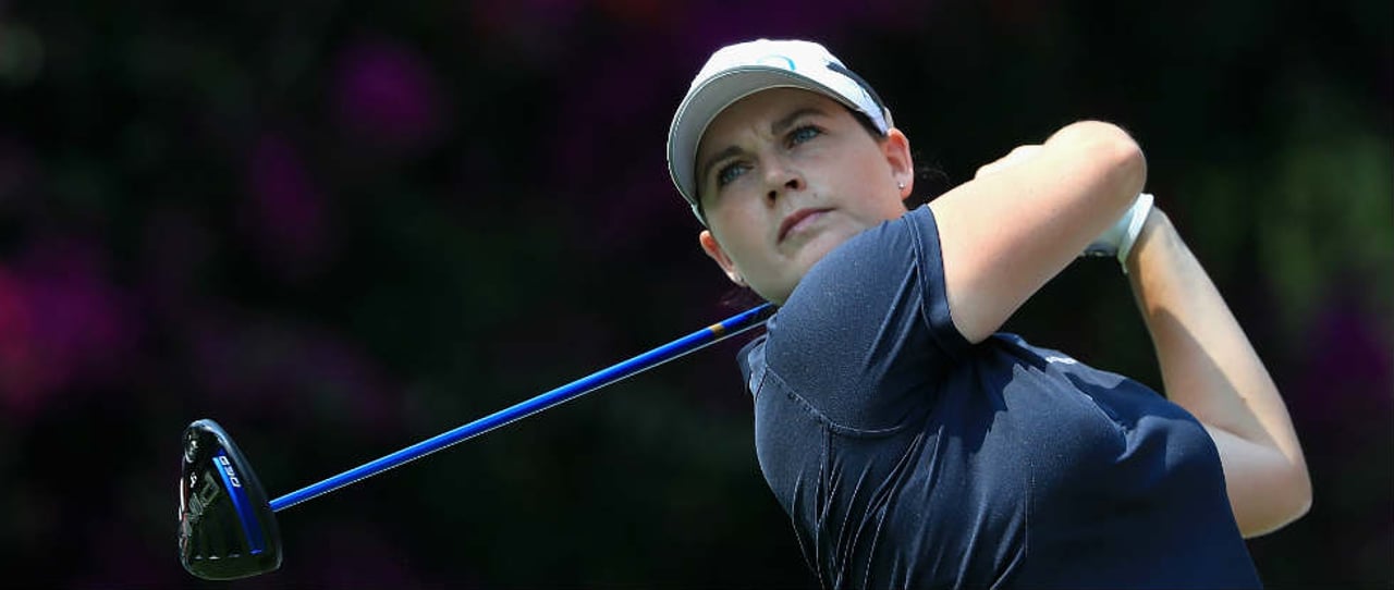Caroline Masson kämpft sich durch bei der windigen Pure Silk Bahamas LPGA Classic. (Foto: Getty) Caroline Masson kämpft sich durch bei der windigen Pure Silk Bahamas LPGA Classic. (Foto: Getty)