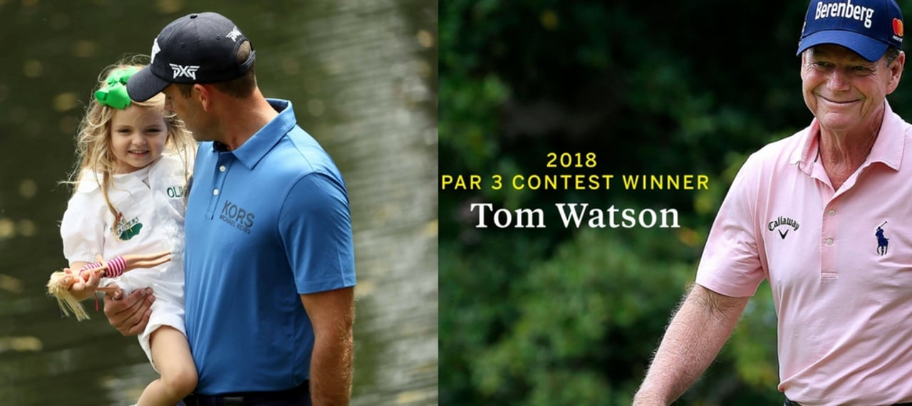 Der Par-3-Contest beim US Masters 2018 stand wie immer im Zeichen der ganz jungen, aber diesmal auch der ältesten Generation. (Foto: Getty / twitter.com/TheMasters) Der Par-3-Contest beim US Masters 2018 stand wie immer im Zeichen der ganz jungen, aber diesmal auch der ältesten Generation. (Foto: Getty / twitter.com/TheMasters)
