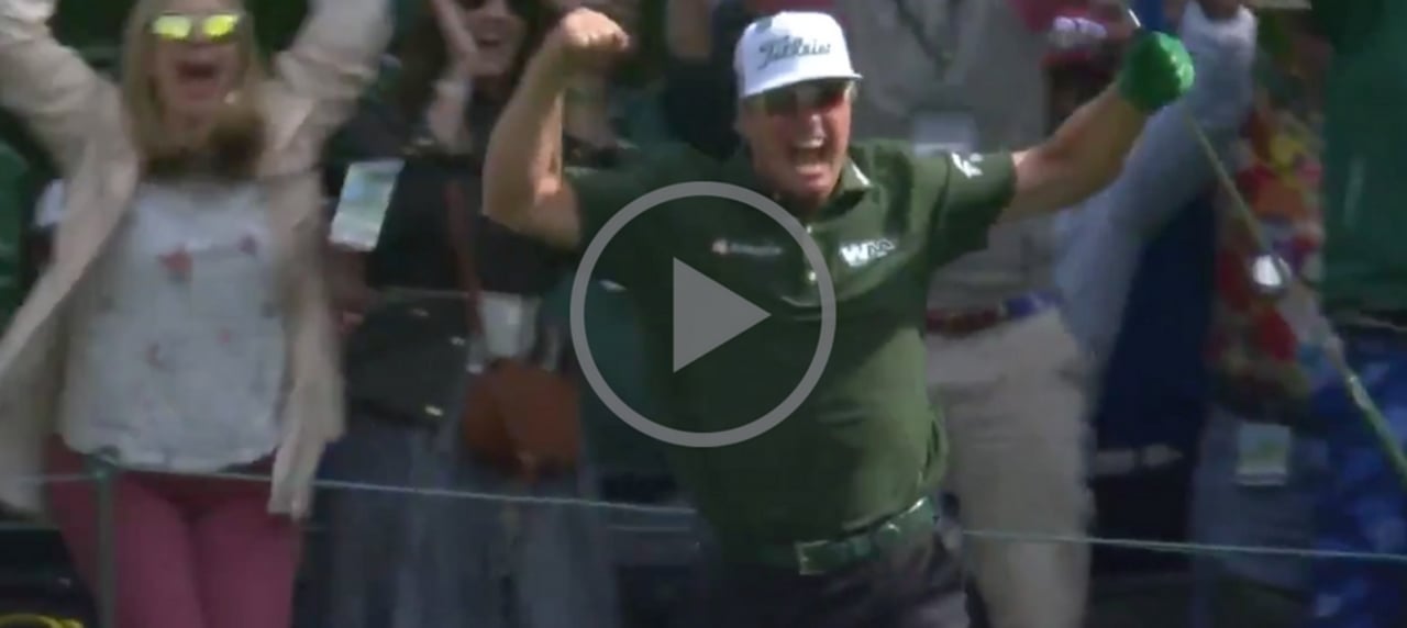 Charley Hoffman erzielt das erste Ass beim US Masters 2018. (Foto: Screenshot Twitter.com) Charley Hoffman erzielt das erste Ass beim US Masters 2018. (Foto: Screenshot Twitter.com)