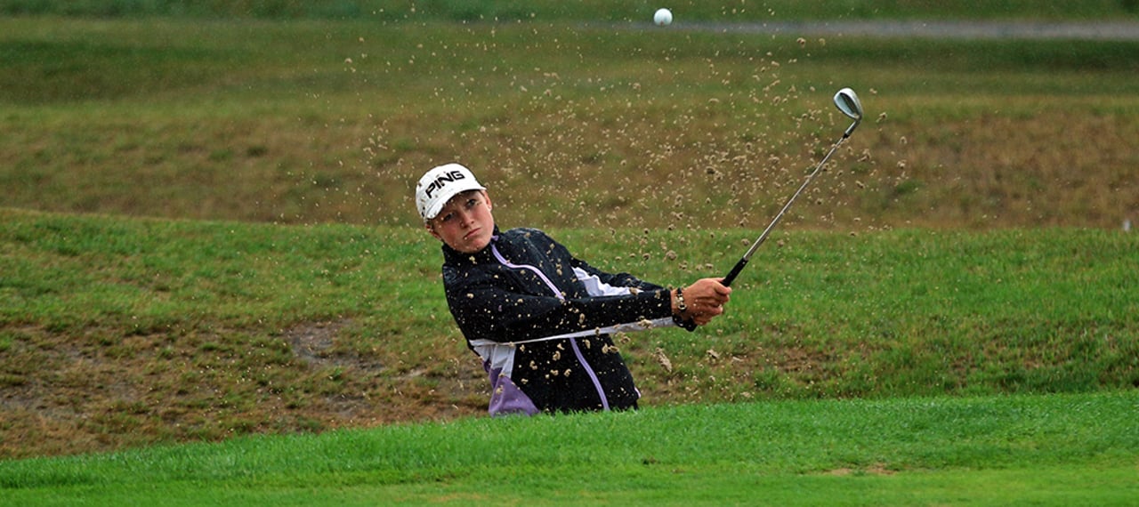Das Grün der ersten Spielbahn des GC Mülheim an der Ruhr. (Foto: DGV/stebl) Das Grün der ersten Spielbahn des GC Mülheim an der Ruhr. (Foto: DGV/stebl)