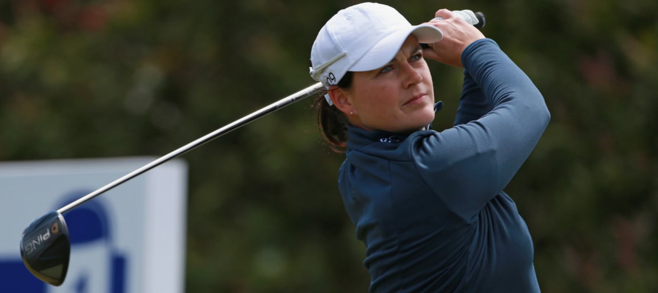 Caroline Masson mit kleineren Problemen bei schweren Bedingungen. (Foto: Getty) Caroline Masson mit kleineren Problemen bei schweren Bedingungen. (Foto: Getty)