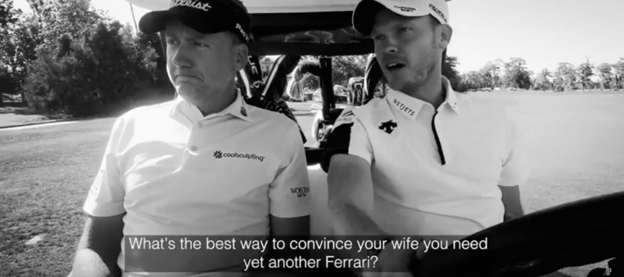 Ian Poulter und Danny Willett bei den "Audemars Piguet - Cart Talks". (Foto: Youtube / Audemars Piguet)