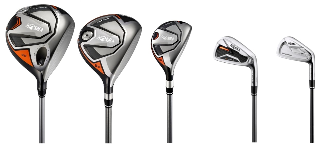 Ein kompletter Satz an neuen Schlägern bietet Honma mit der Honma TWorld 747 Serie. (Foto: Honma) Ein kompletter Satz an neuen Schlägern bietet Honma mit der Honma TWorld 747 Serie. (Foto: Honma)