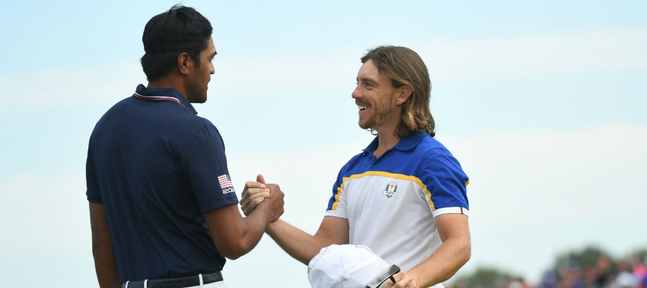 Tony Finau und Tommy Fleetwood sind nur zwei von vier Ryder Cup Stars, die in dieser Woche auf der European Tour an den Start gehen. (Foto: Getty) Tony Finau und Tommy Fleetwood sind nur zwei von vier Ryder Cup Stars, die in dieser Woche auf der European Tour an den Start gehen. (Foto: Getty)