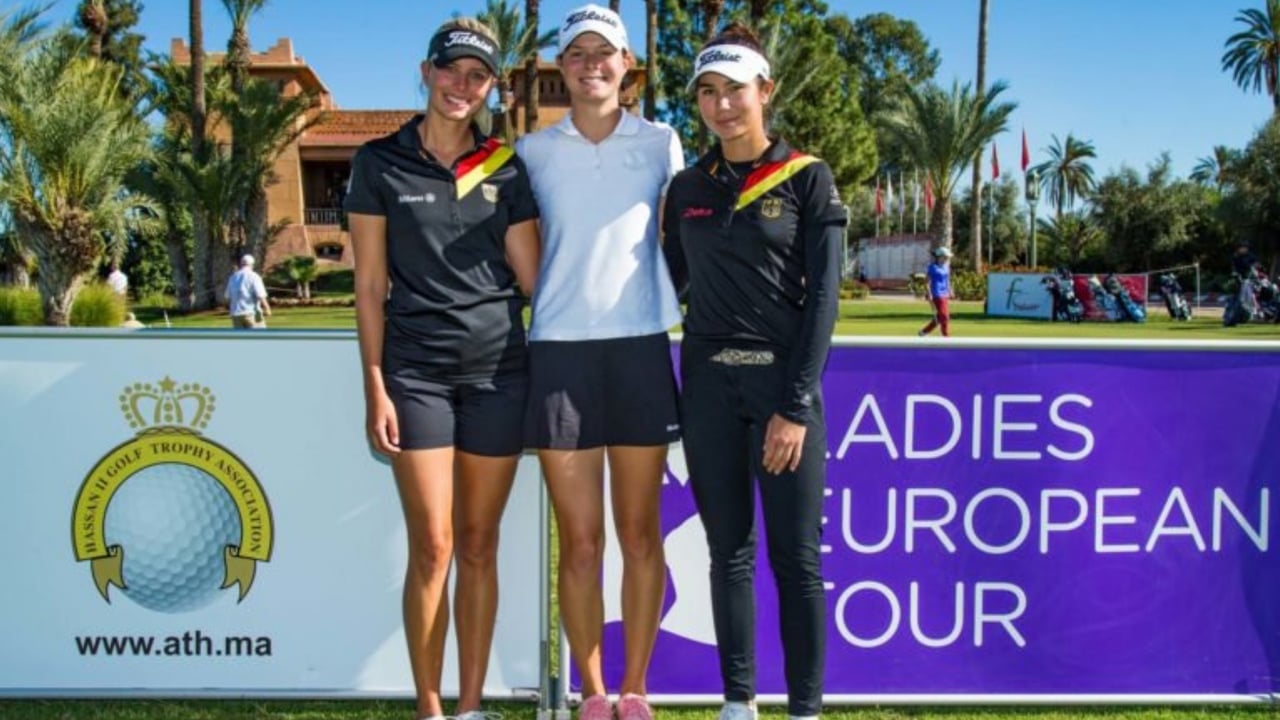Esther Henseleit, Sophia Zeeb und Sarina Schmidt versuchten ihr Glück bei der Qualifying School der Ladies European Tour. (Foto: Twitter / @LETgolf) Esther Henseleit, Sophia Zeeb und Sarina Schmidt versuchten ihr Glück bei der Qualifying School der Ladies European Tour. (Foto: Twitter / @LETgolf)