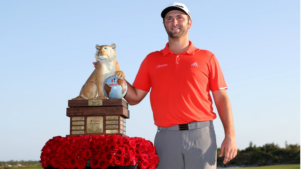 Strahlender Sieger der Hero World Challenge 2018: Jon Rahm. (Foto: Getty) Strahlender Sieger der Hero World Challenge 2018: Jon Rahm. (Foto: Getty)