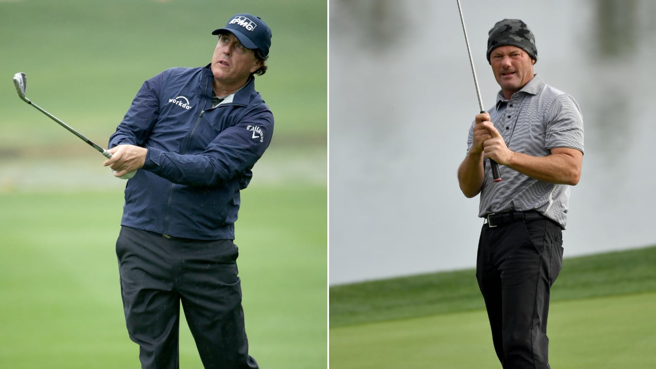 Phil Mickelson schießt sich mit einer Traumrunde in Führung und Alex Cejka beginnt ebenfalls stark auf der PGA Tour. (Foto: Getty) Phil Mickelson schießt sich mit einer Traumrunde in Führung und Alex Cejka beginnt ebenfalls stark auf der PGA Tour. (Foto: Getty)