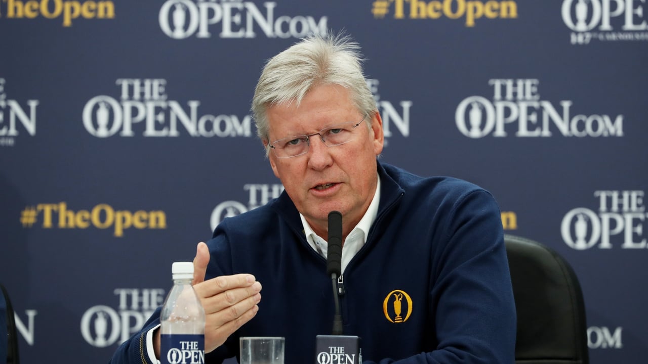 Martin Slumbers, Geschäftsführer der R&A, zeigt sich besorgt bei der Pressekonferenz zur 148. Open Championship über einen möglichen No-Deal Brexit. (Foto: Getty) Martin Slumbers, Geschäftsführer der R&A, zeigt sich besorgt bei der Pressekonferenz zur 148. Open Championship über einen möglichen No-Deal Brexit. (Foto: Getty)