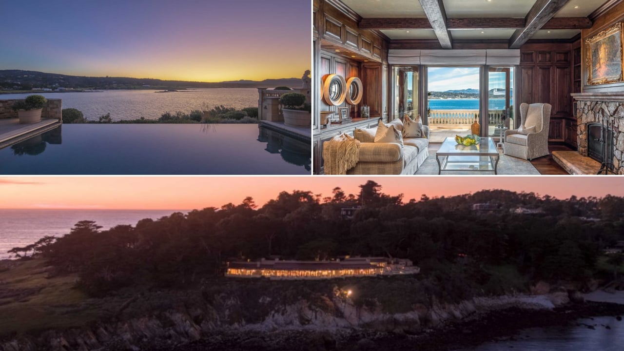 Das luxuriöse Anwesen in Pebble Beach hat einen stolzen Preis und wartet auf einen neuen Besitzer. (Foto: Twitter/@GolfChannel)