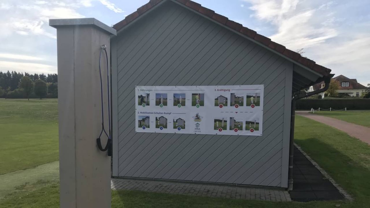 Die Einweihung des Fitness-Balken und der Demo-Tag beim GC Schwanhof. (Bildquelle: GC Schwanhof)