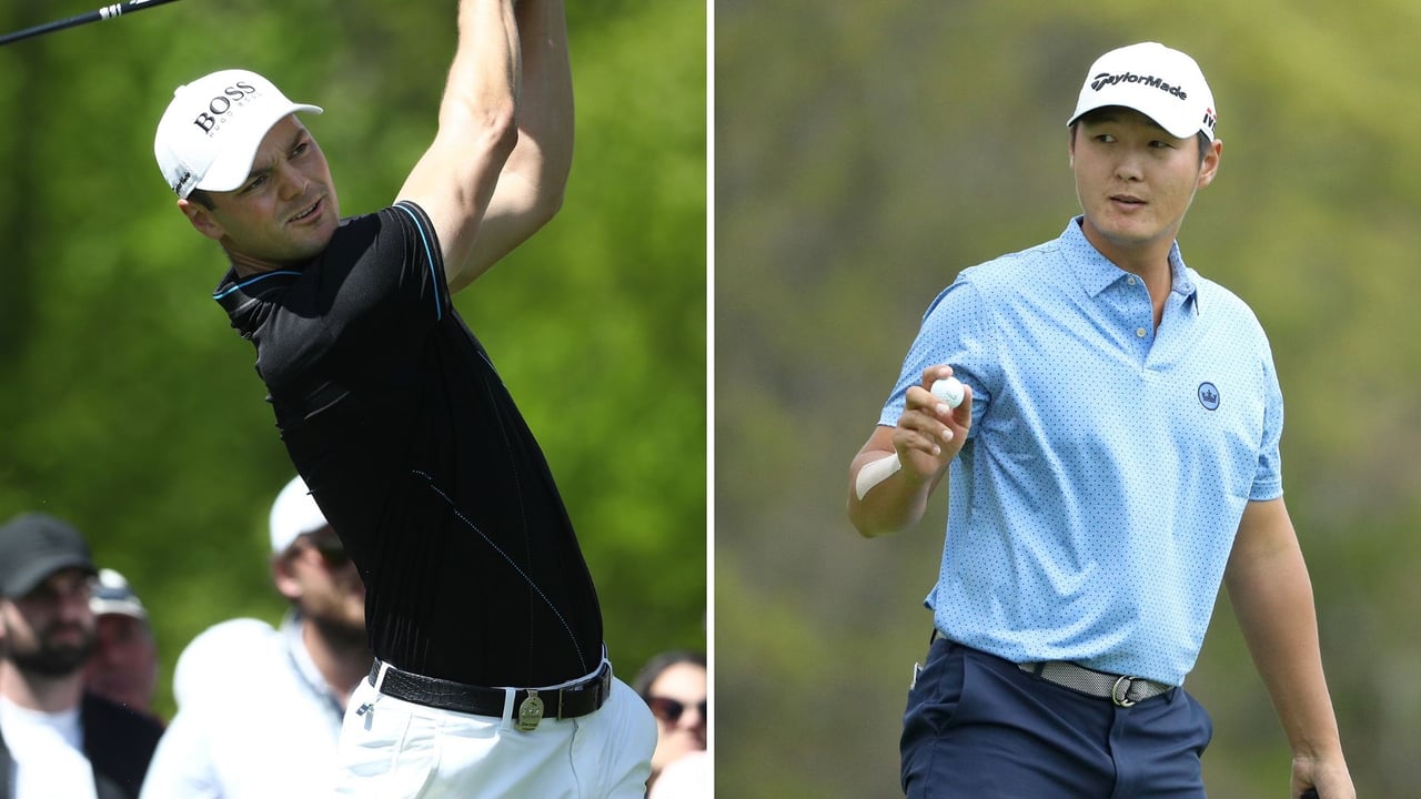 Martin Kaymer und Danny Lee in Runde 1 bei der PGA Championship 2019. (Foto: Getty) Martin Kaymer und Danny Lee in Runde 1 bei der PGA Championship 2019. (Foto: Getty)