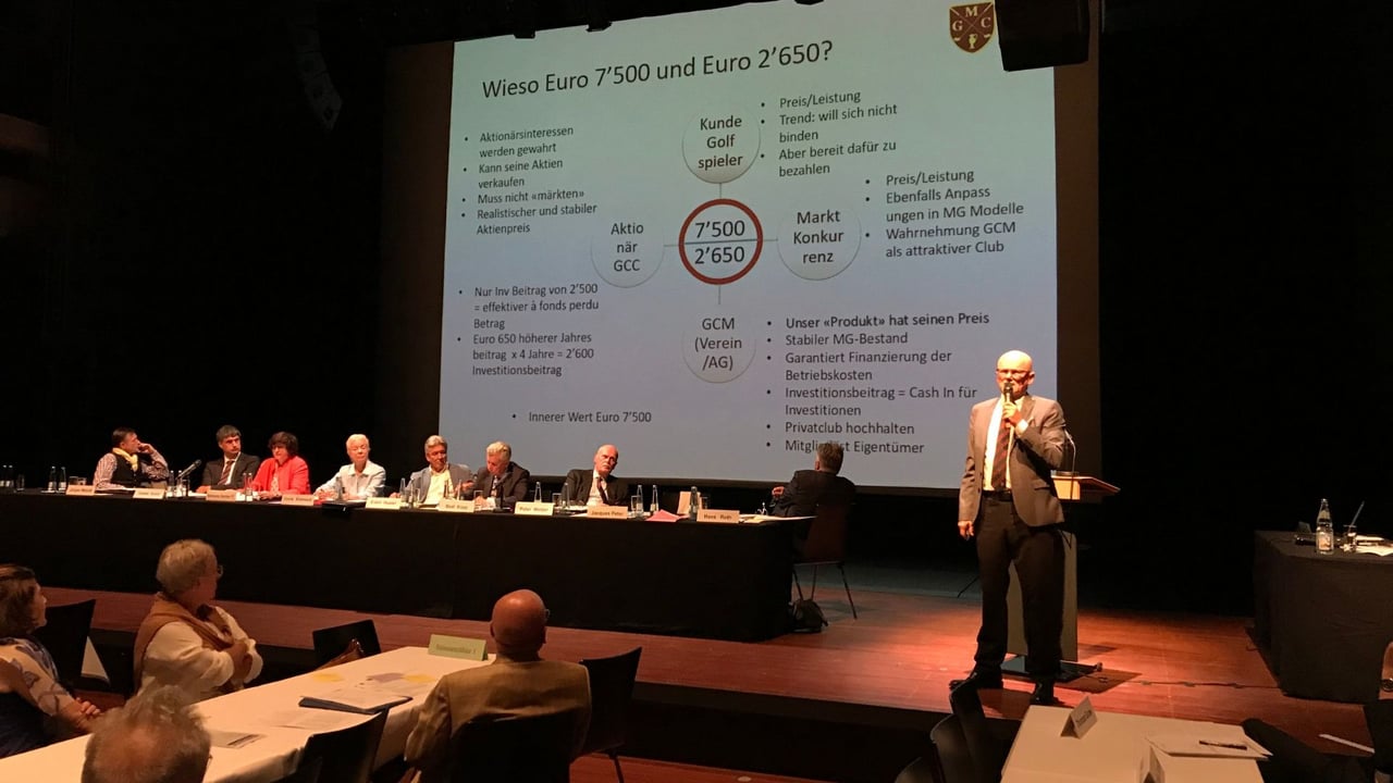 Am Montag, 20.05.2019 fand im Burghof in Lörrach unter der Teilnahme von 70 Mitgliedern die diesjährige Mitgliederversammlung statt. (Bild: GC Markgräflerland) Am Montag, 20.05.2019 fand im Burghof in Lörrach unter der Teilnahme von 70 Mitgliedern die diesjährige Mitgliederversammlung statt. (Bild: GC Markgräflerland)