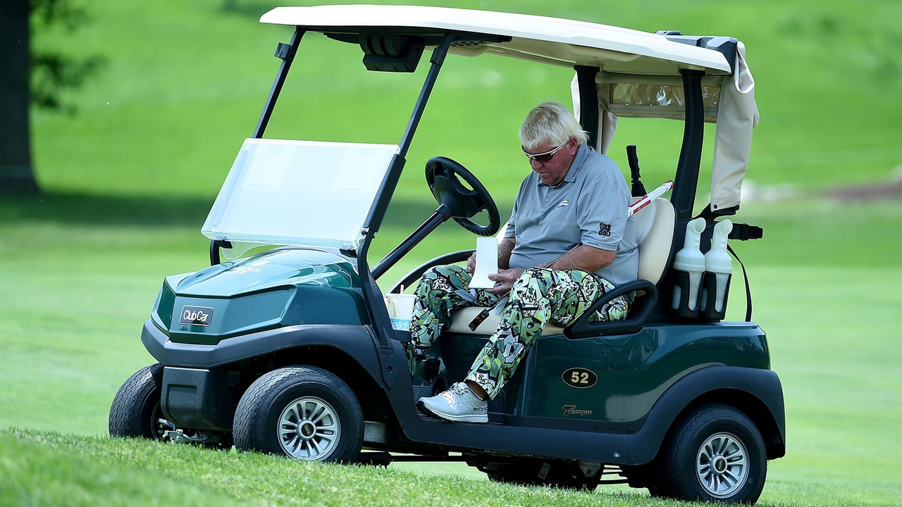 Ob er will oder nicht - bei der British Open wird Ex-Sieger John Daly zu Fuß gehen müssen. (Foto: Getty) Ob er will oder nicht - bei der British Open wird Ex-Sieger John Daly zu Fuß gehen müssen. (Foto: Getty)
