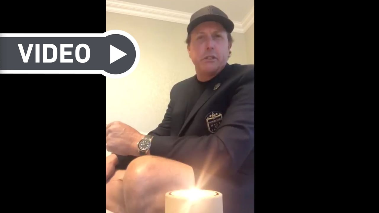 Folge 1 von "Phireside with Phil" mit einer skurrilen Geschichte. (Foto: Instagram/philmickelson)