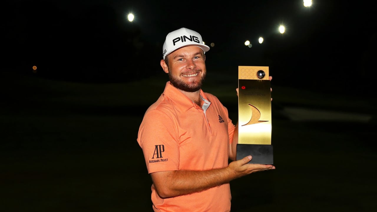 Sieg bei Flutlicht: Tyrrell Hatton gewinnt die Turkish Airlines Open der European Tour. (Foto: Getty) Sieg bei Flutlicht: Tyrrell Hatton gewinnt die Turkish Airlines Open der European Tour. (Foto: Getty)