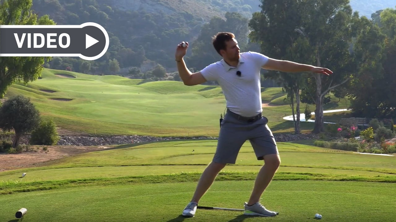 Verbinden Sie Rückschwung und Abschwung mit diesem Step Drill. (Foto: Birdietrain) Verbinden Sie Rückschwung und Abschwung mit diesem Step Drill. (Foto: Birdietrain)