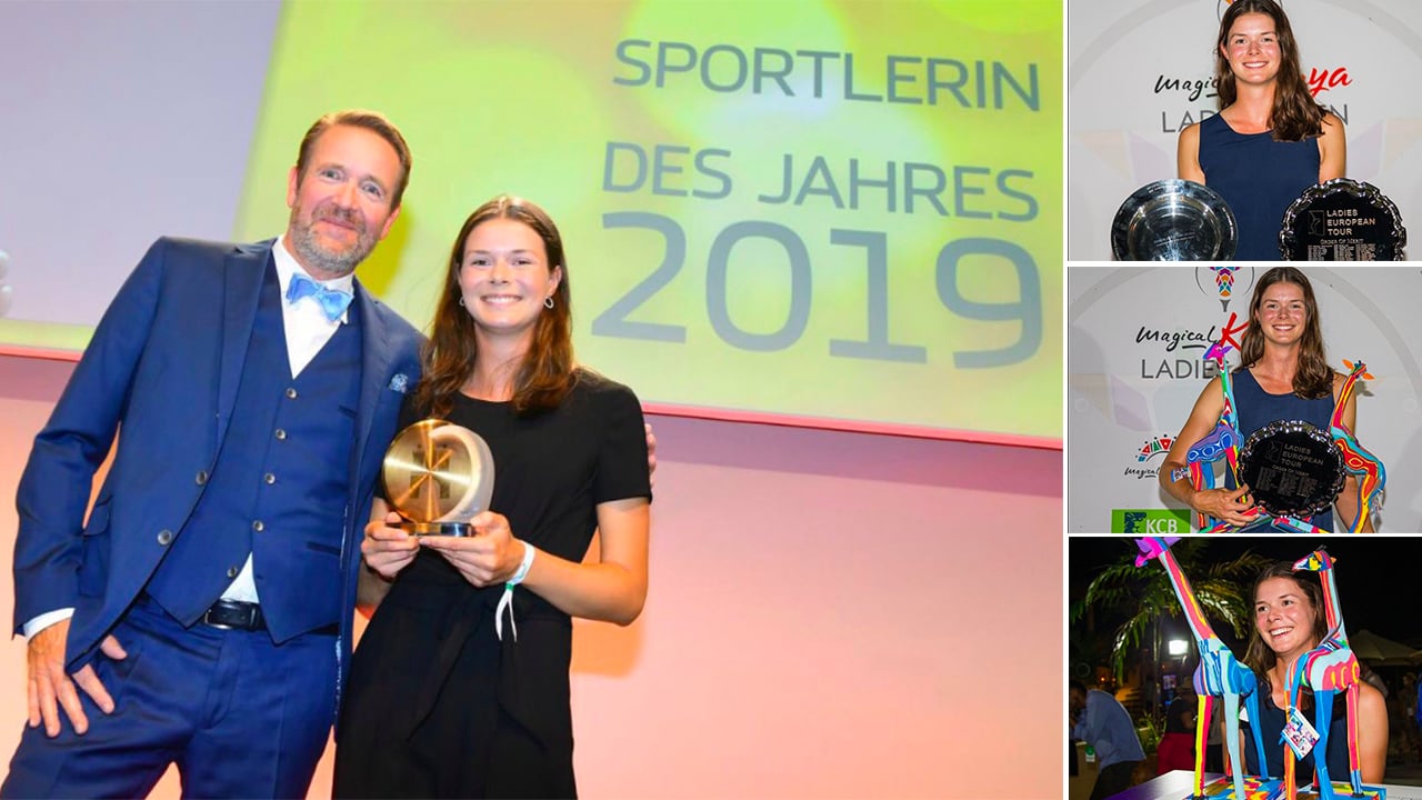 Esther Henseleit ist Hamburgs Sportlerin des Jahres. (Fotos: Twitter/@HamburgerSport (links); Instagram/LadiesEuropeanTour (alle rechte Seite)) Esther Henseleit ist Hamburgs Sportlerin des Jahres. (Fotos: Twitter/@HamburgerSport (links); Instagram/LadiesEuropeanTour (alle rechte Seite))