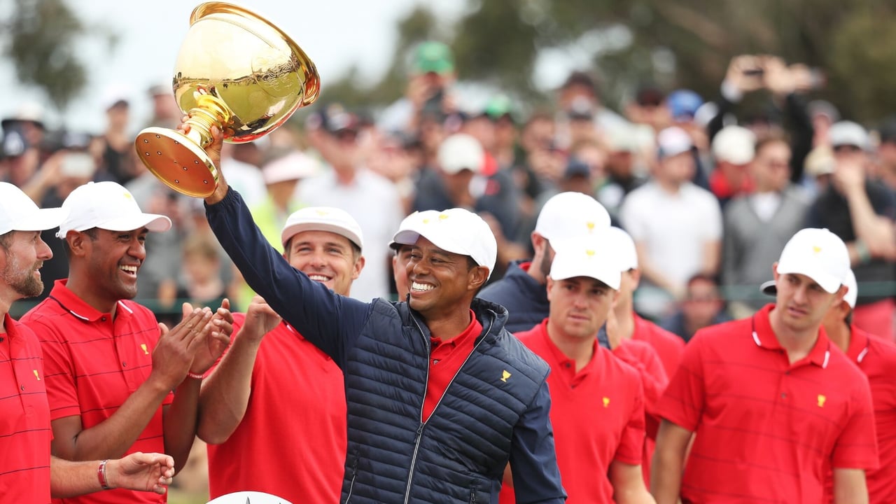 Tiger Woods gewinnt mit seinem Team den Presidents Cup 2019. (Foto: Getty) Tiger Woods gewinnt mit seinem Team den Presidents Cup 2019. (Foto: Getty)