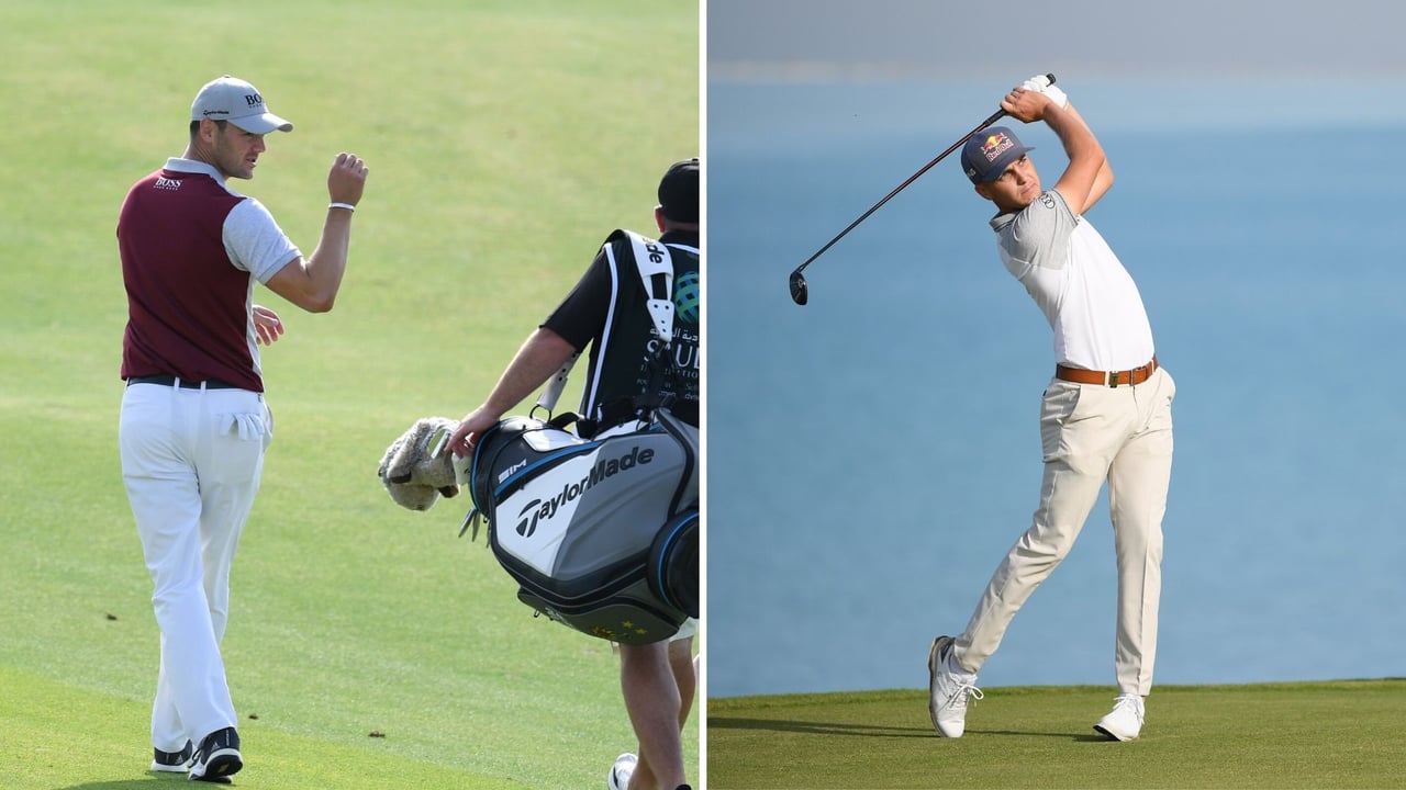Martin Kaymer und Matthias Schwab am ersten Tag des Saudi International auf der European Tour. (Foto: Getty)