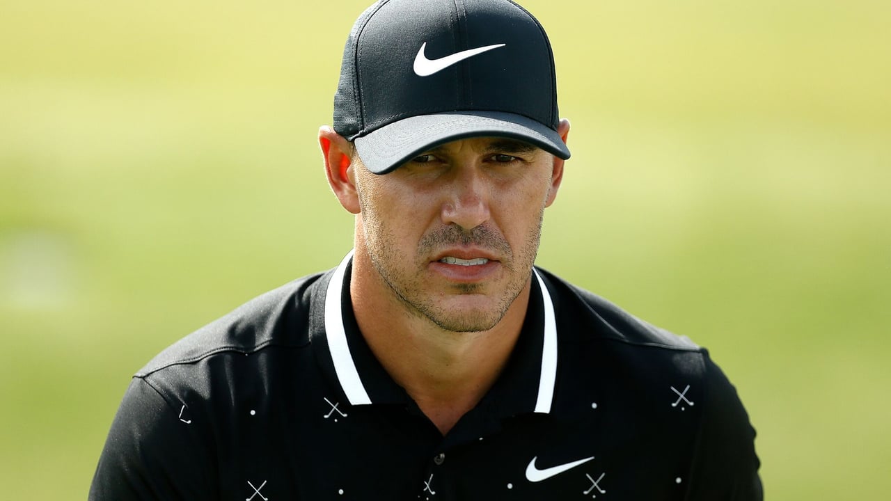 Der Weltranglisten erste Brooks Koepka kontert in Richtung Bryson DeChambeau. Die Back Nine. (Foto: Getty) Der Weltranglisten erste Brooks Koepka kontert in Richtung Bryson DeChambeau. Die Back Nine. (Foto: Getty)