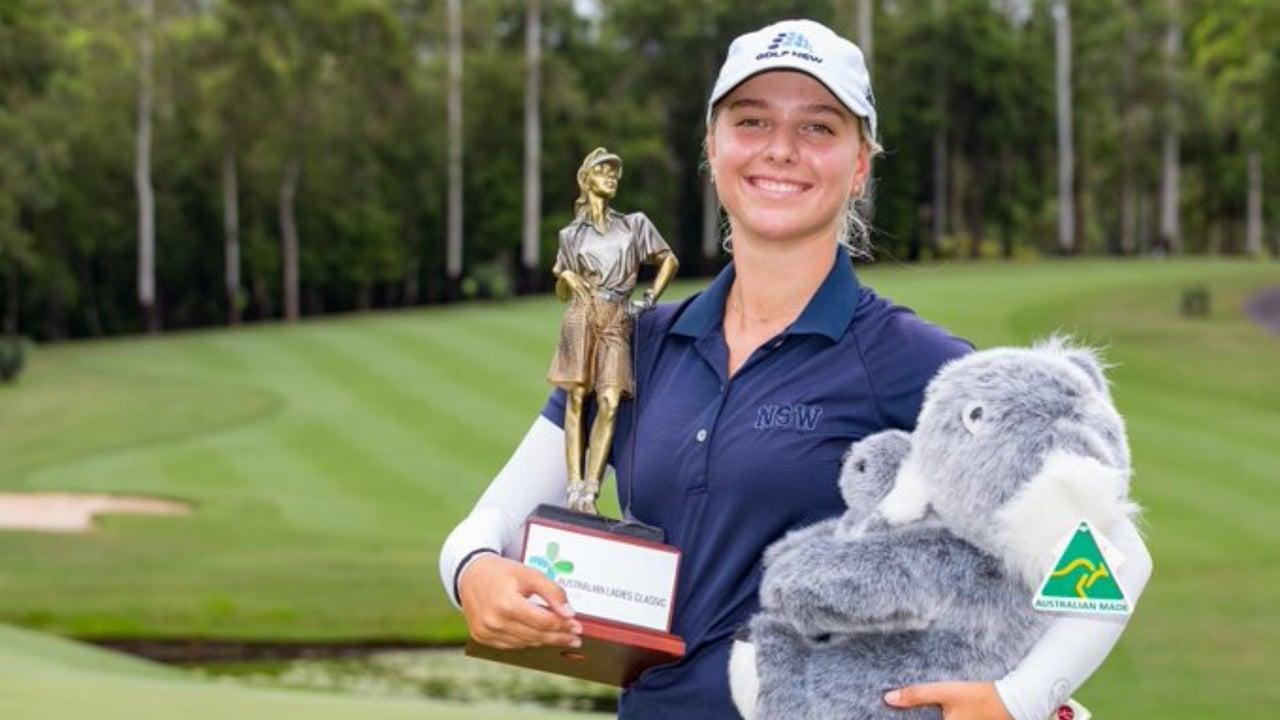 Stephanie Kyriacou gewinnt auf der Ladies European Tour. (Foto: Twitter.com/@LETgolf) Stephanie Kyriacou gewinnt auf der Ladies European Tour. (Foto: Twitter.com/@LETgolf)