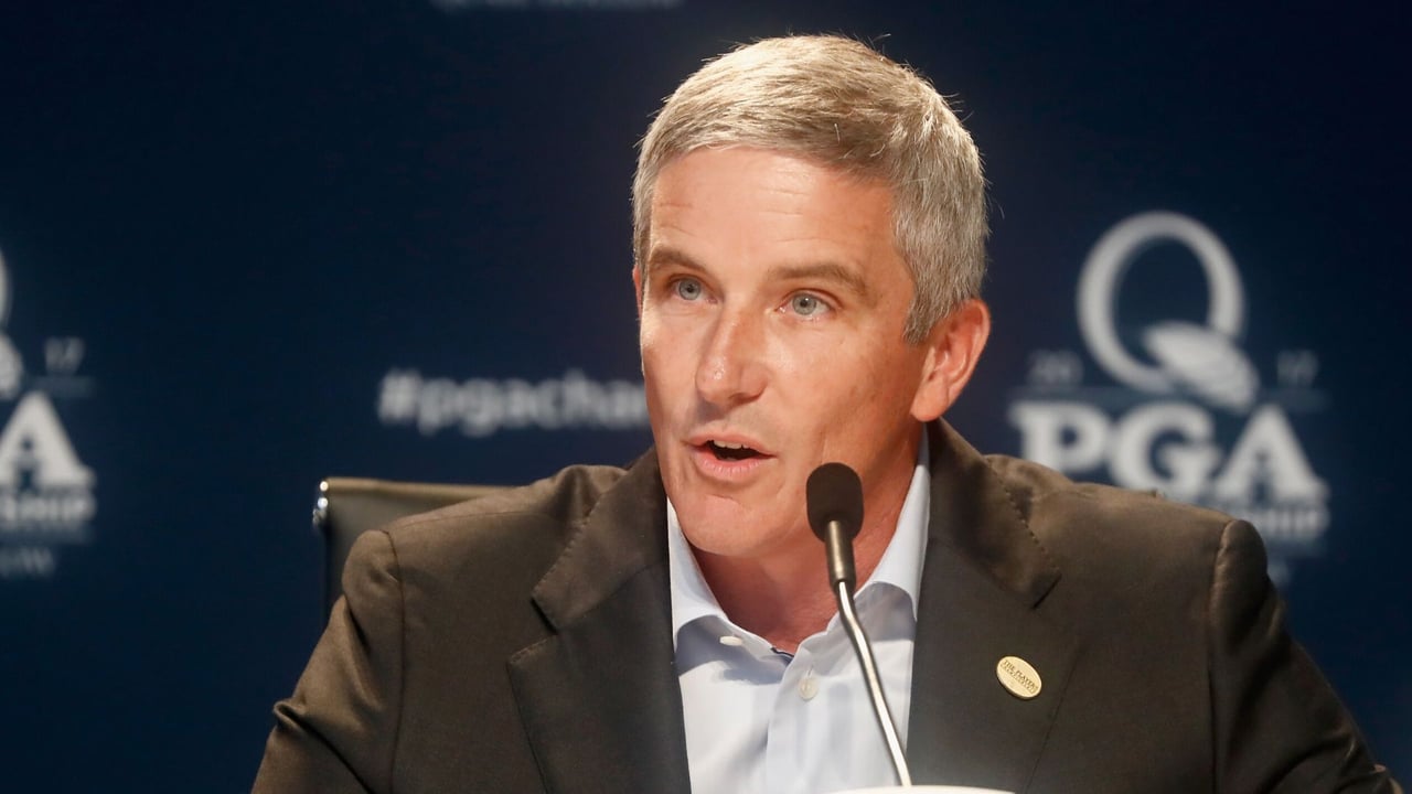 Der PGA Tour Commissioner Jay Monahan über die neuesten Entwicklungen (Foto: Getty) Der PGA Tour Commissioner Jay Monahan über die neuesten Entwicklungen (Foto: Getty)