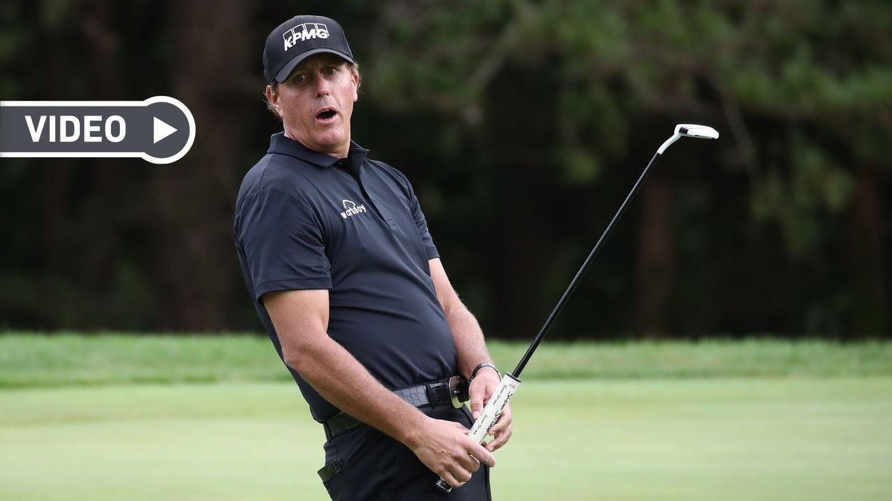Wir zeigen Ihnen die besten Schläge von Phil Mickelson. (Foto: Getty) Wir zeigen Ihnen die besten Schläge von Phil Mickelson. (Foto: Getty)
