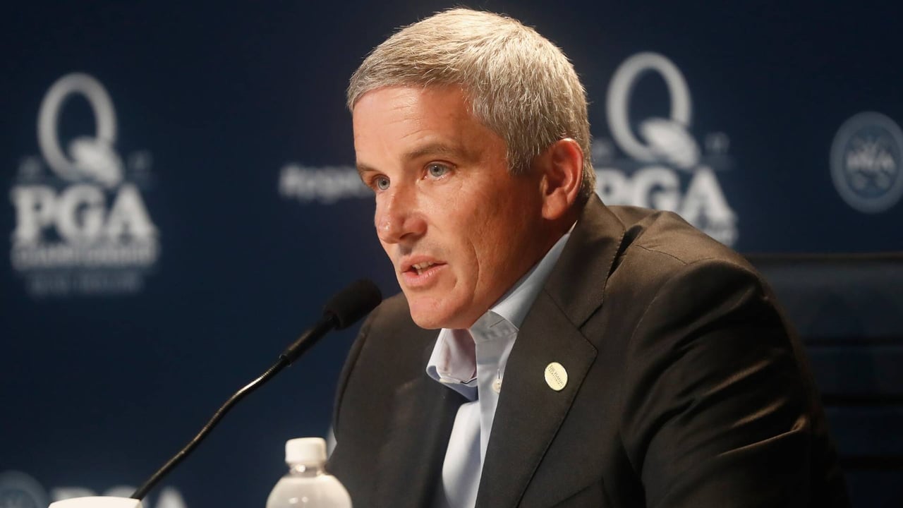 Jay Monahan, Boss der PGA Tour: Klappt der Restart? (Foto: Getty) Jay Monahan, Boss der PGA Tour: Klappt der Restart? (Foto: Getty)