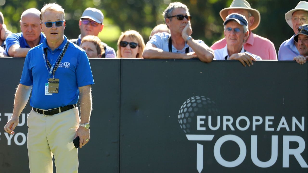 Keith Pelley, Chef der European Tour, bei einem Turnier. (Foto: Getty) Keith Pelley, Chef der European Tour, bei einem Turnier. (Foto: Getty)